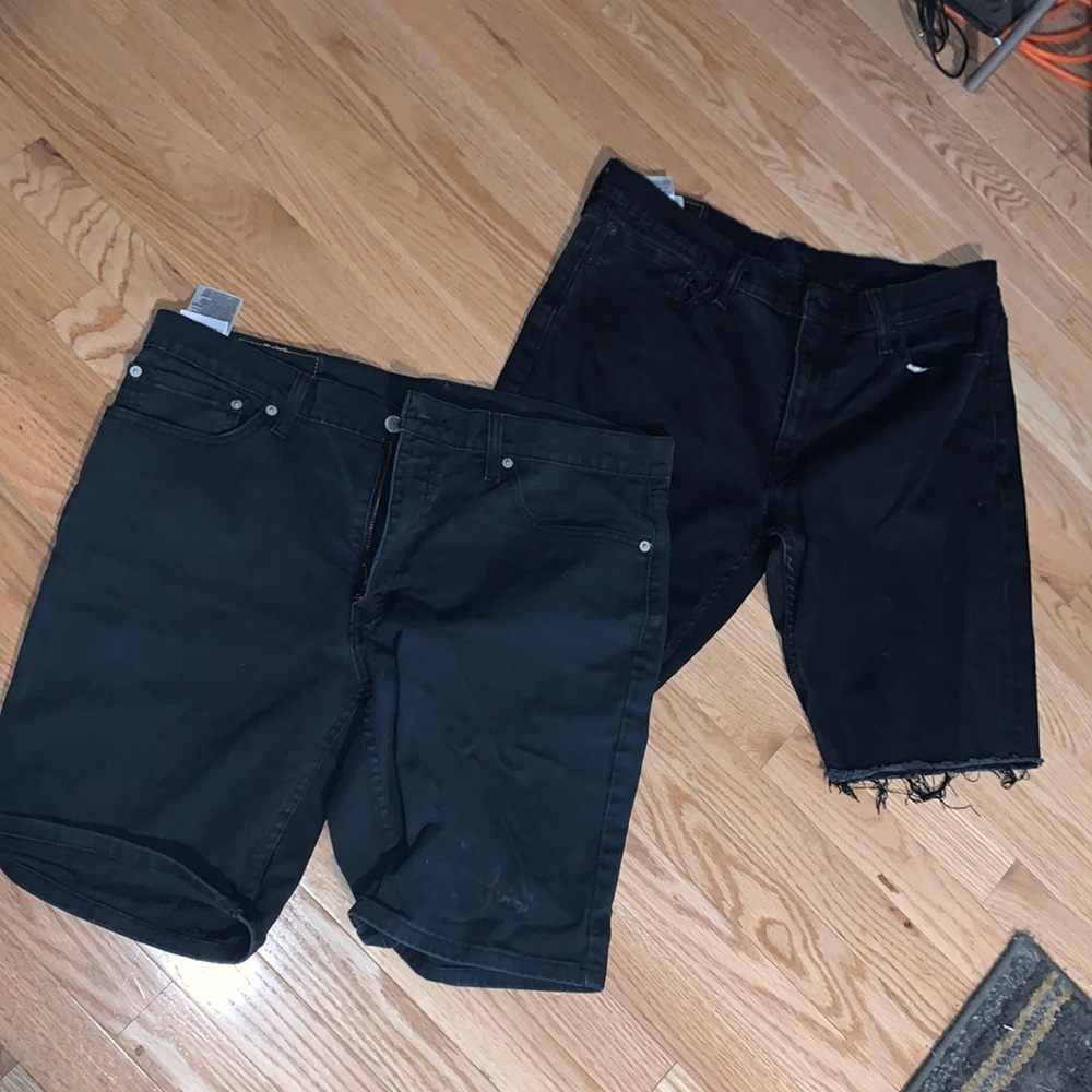 Levi #511 black denim shorts